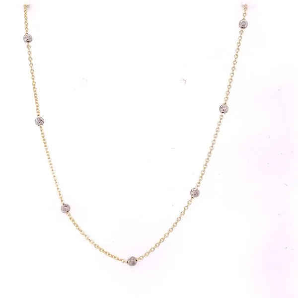 Cable Necklace w/Bead Stations Hogan's Jewelers Gaylord, MI