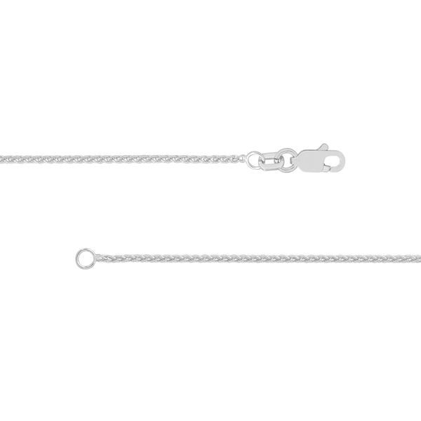 White Gold Wheat Chain Image 2 Hogan's Jewelers Gaylord, MI