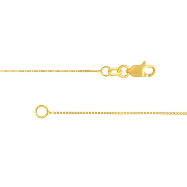 Yellow Gold Box Chain Image 2 Hogan's Jewelers Gaylord, MI