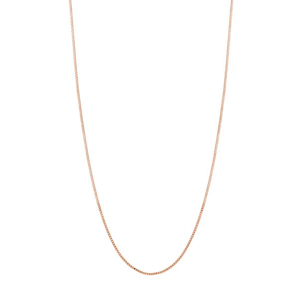 Rose Gold Box Chain Hogan's Jewelers Gaylord, MI