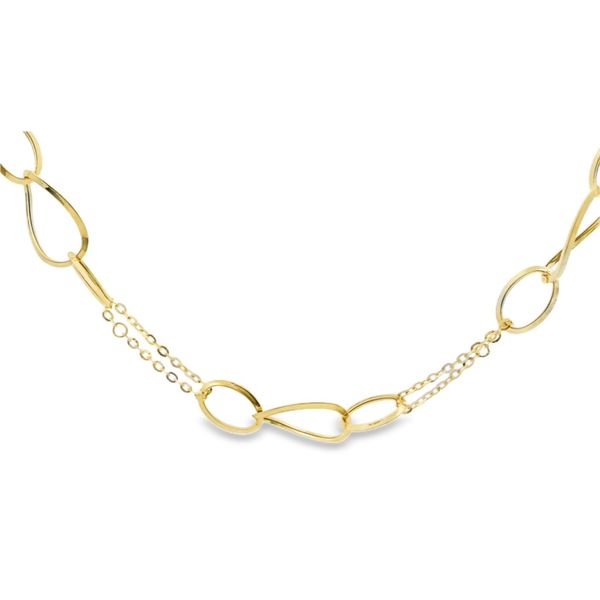 Oval Link Station Necklace Hogan's Jewelers Gaylord, MI