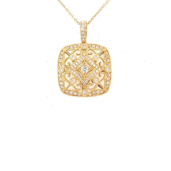 Diamond Antique Style Pendant Hogan's Jewelers Gaylord, MI