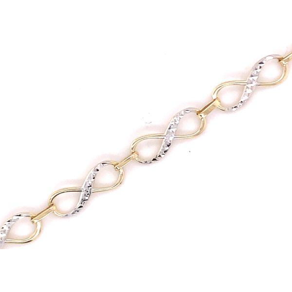 Infinity Link Two-Tone Bracelet Hogan's Jewelers Gaylord, MI