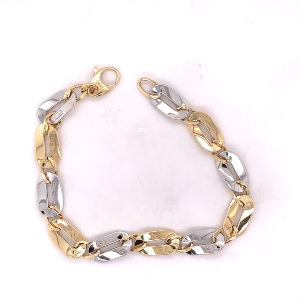 Oval Two-Tone Link Bracelet Hogan's Jewelers Gaylord, MI
