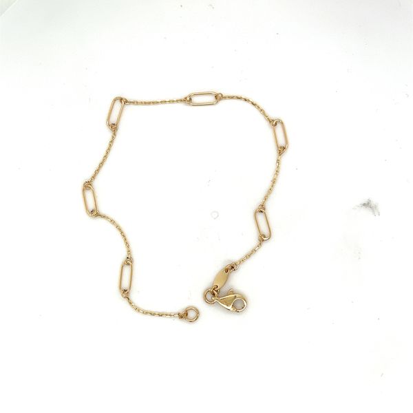 Paper Clip Station Bracelet Hogan's Jewelers Gaylord, MI