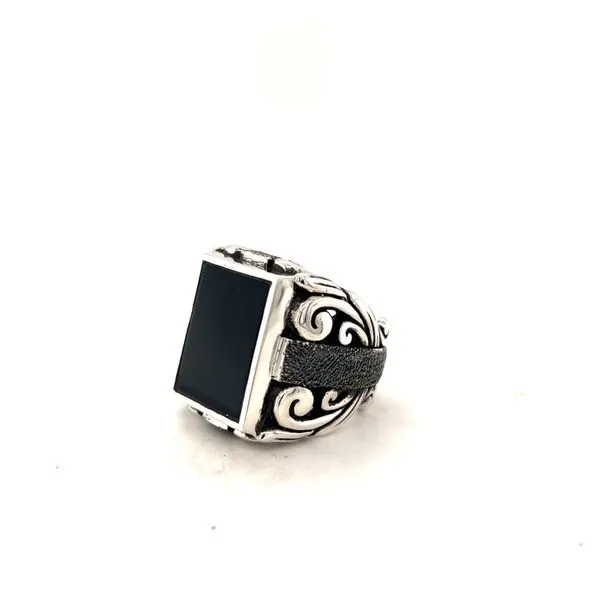 Heavy Black Onyx Fashion Ring Image 2 Hogan's Jewelers Gaylord, MI