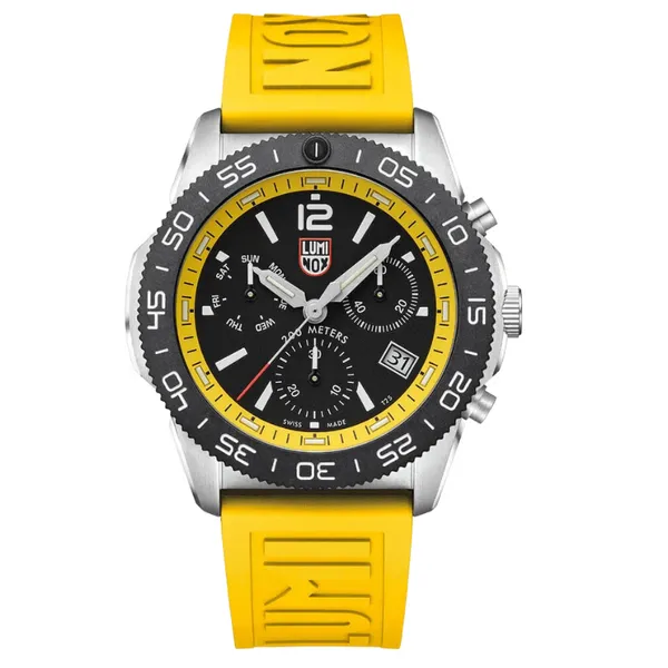 Luminox Yellow Pacific Diver Chronograph Watch Hogan's Jewelers Gaylord, MI