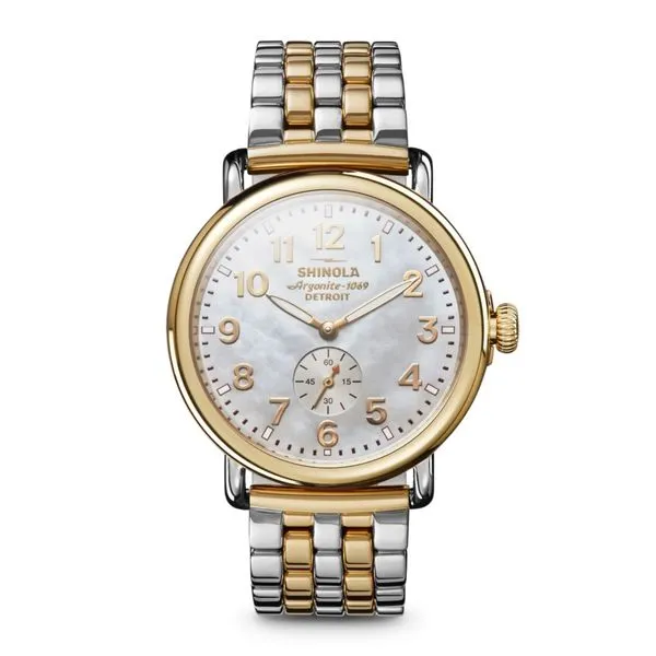 Mother of Pearl Shinola Watch Hogan's Jewelers Gaylord, MI
