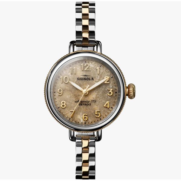 Two Tone Petoskey Stone Watch Hogan's Jewelers Gaylord, MI