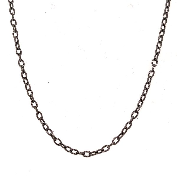 Sterling Silver Chain w/Black Finish Hogan's Jewelers Gaylord, MI