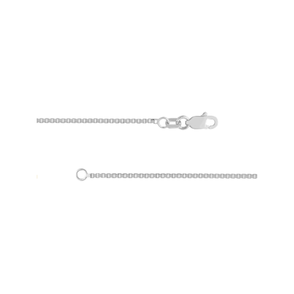 Silver Box Chain Image 2 Hogan's Jewelers Gaylord, MI