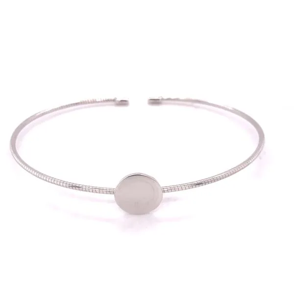 Sterling Circle Bangle Bracelet Hogan's Jewelers Gaylord, MI