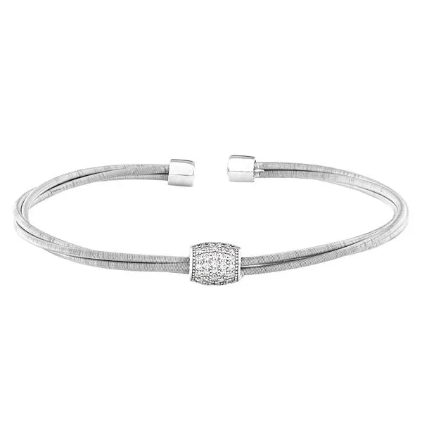 Sterling silver Cable Cuff Bracelet Hogan's Jewelers Gaylord, MI