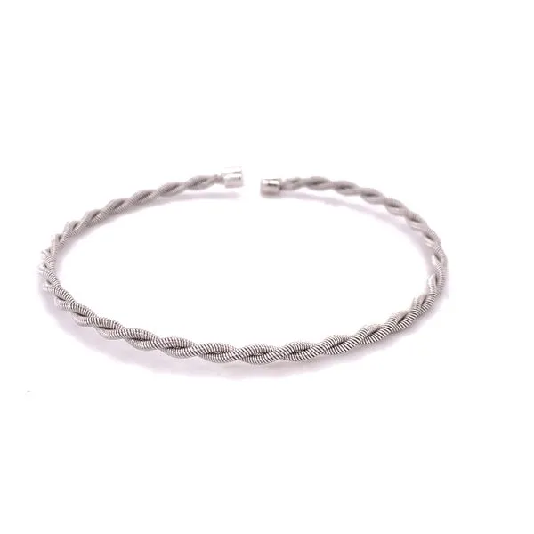 Double Twist Sterling Silver Bangle Bracelet Hogan's Jewelers Gaylord, MI