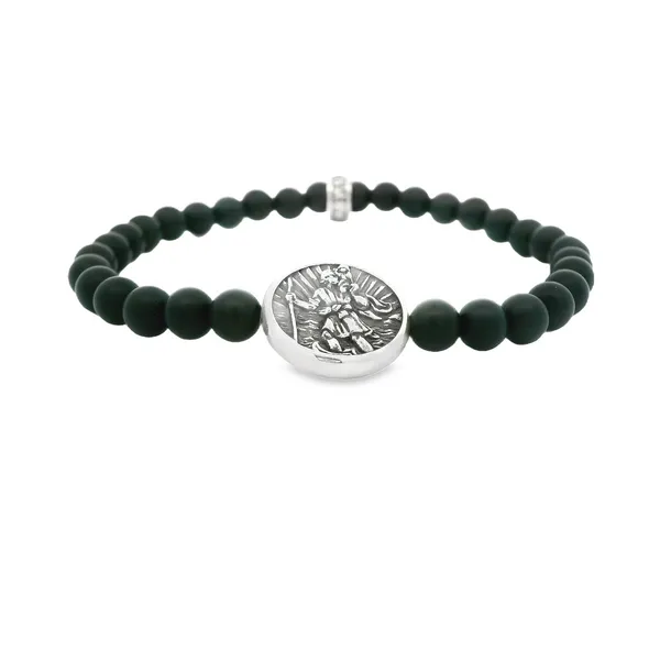 King Baby Onyx Bead St. Christopher Bracelet Hogan's Jewelers Gaylord, MI