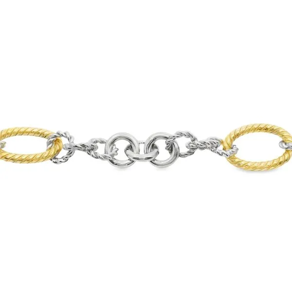 Two Tone Oval Link Bracelet Hogan's Jewelers Gaylord, MI