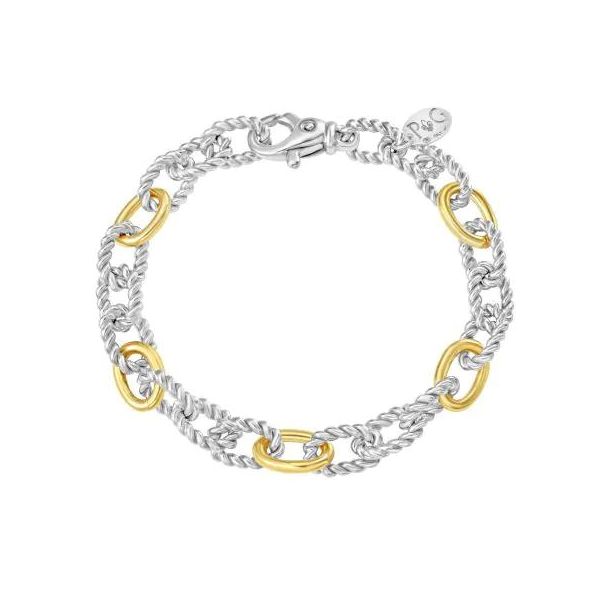 Two Tone Oval Link Bracelet Hogan's Jewelers Gaylord, MI