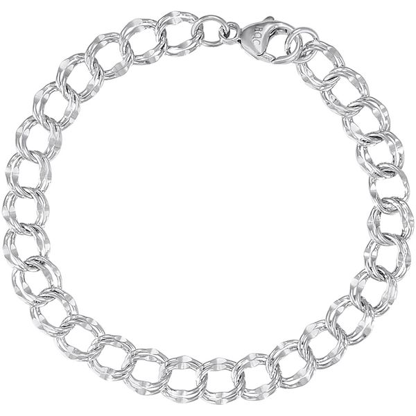 Double Curb Link Bracelet Hogan's Jewelers Gaylord, MI
