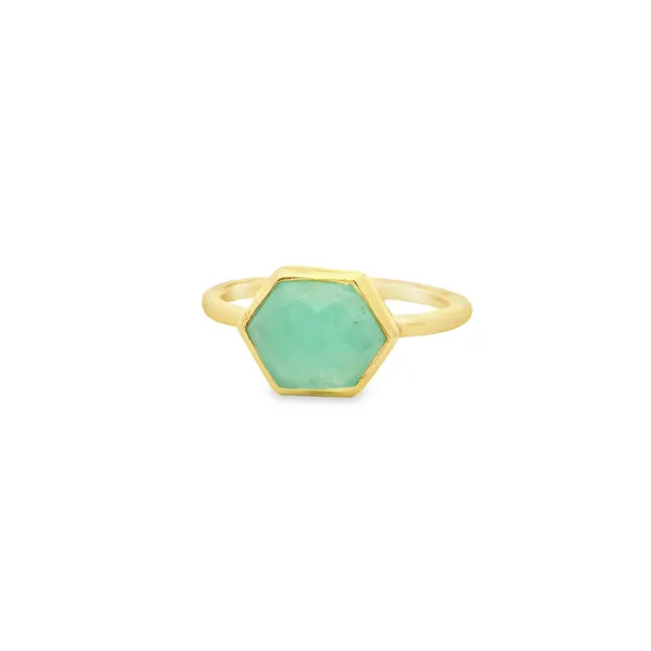 Hexagon Amazonite Ring Hogan's Jewelers Gaylord, MI