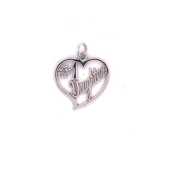 Sterling Silver #1 Daughter Charm Hogan's Jewelers Gaylord, MI