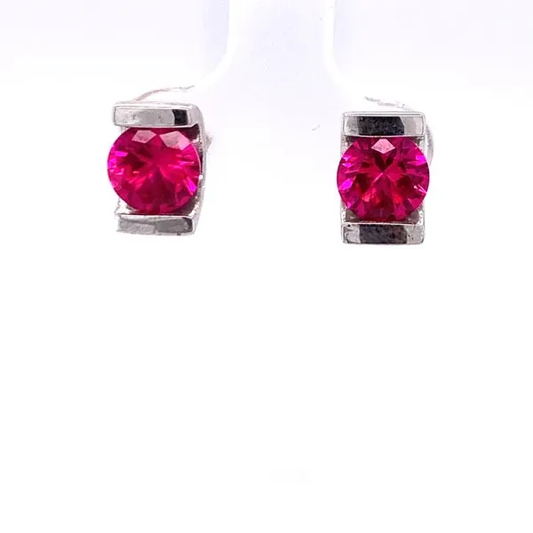 Sterling Silver Pink Topaz Studs Hogan's Jewelers Gaylord, MI