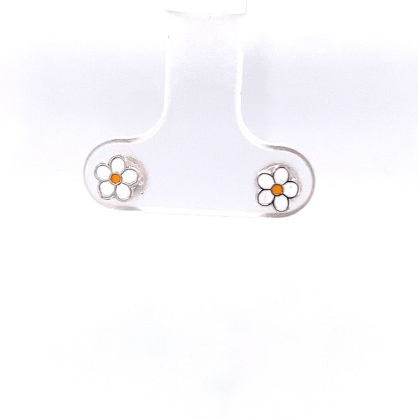 Enamel Flower Earrings Hogan's Jewelers Gaylord, MI