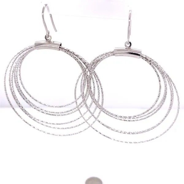 Sterling 6 Cricle Drop Earrings Hogan's Jewelers Gaylord, MI