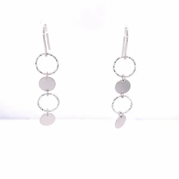 Sterling Circles Drop Earrings Hogan's Jewelers Gaylord, MI