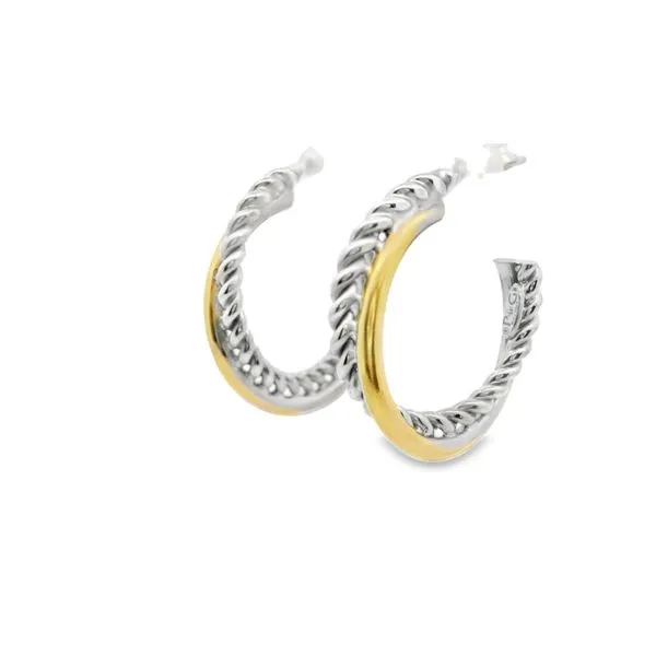 Two Tone Hoops Hogan's Jewelers Gaylord, MI