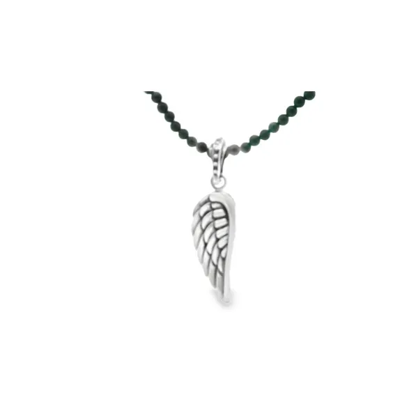 King Baby Wing and Onyx Bead Necklace Hogan's Jewelers Gaylord, MI