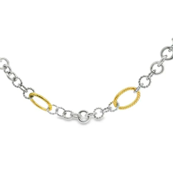 Two Tone Oval Link Necklace Hogan's Jewelers Gaylord, MI