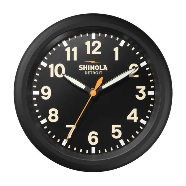 Shinola Black Wall Clock Hogan's Jewelers Gaylord, MI