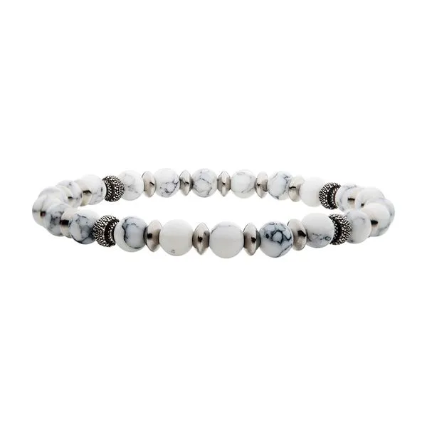 Mens White Stone Bracelet Hogan's Jewelers Gaylord, MI