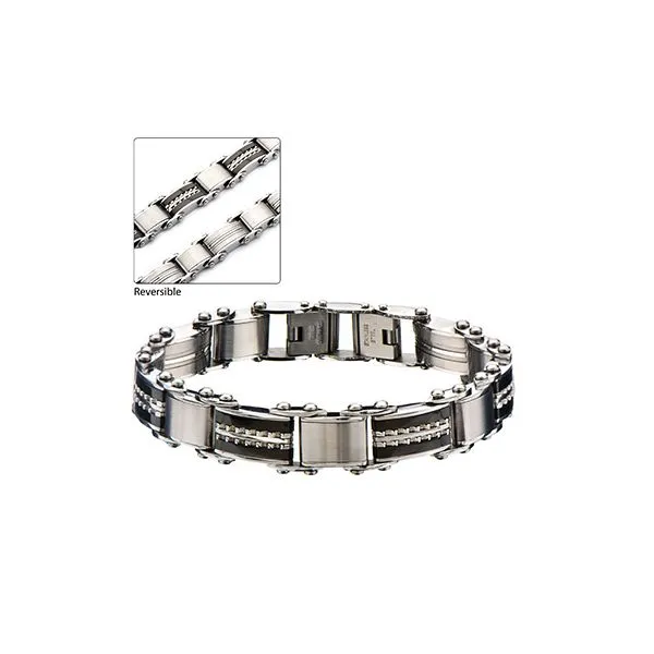 Mens Reversible Link Bracelet Hogan's Jewelers Gaylord, MI