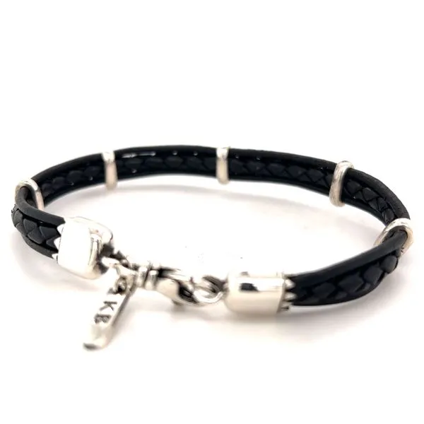 Black Multi-Strand Leather Bracelet Hogan's Jewelers Gaylord, MI