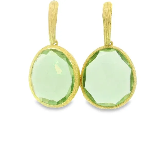 Vermeil Green Amethyst Earrings Hogan's Jewelers Gaylord, MI