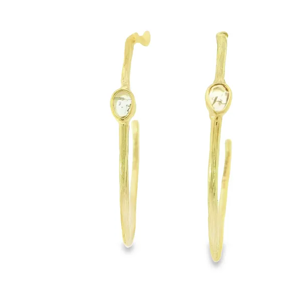 Vermeil and Diamond Slice Earrings Hogan's Jewelers Gaylord, MI