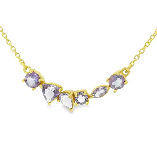 Multi-Shape Vermeil Amethyst Necklace Hogan's Jewelers Gaylord, MI