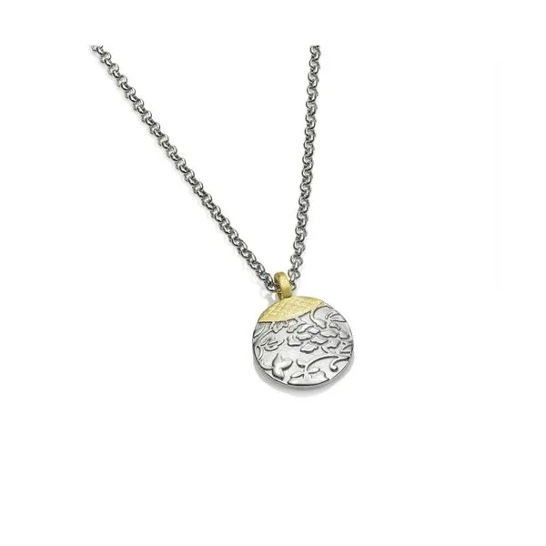 Vermeil Two Tone Disc Pendant Hogan's Jewelers Gaylord, MI