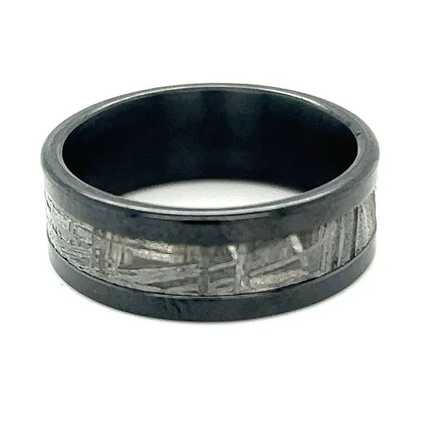 Zirconium and Meteorite Wedding Band Hogan's Jewelers Gaylord, MI