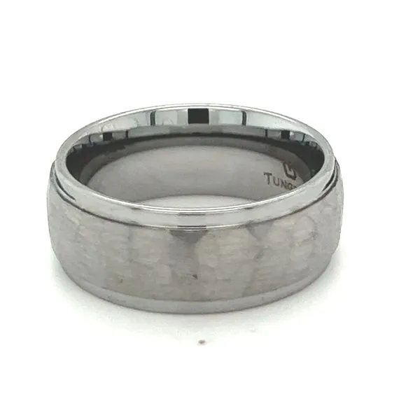 Tungsten Hammered Wedding Band Hogan's Jewelers Gaylord, MI