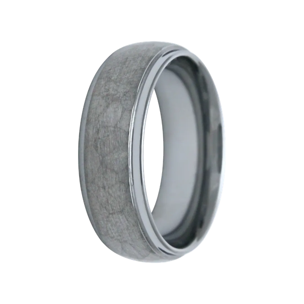 Tungsten Hammered Wedding Band Hogan's Jewelers Gaylord, MI