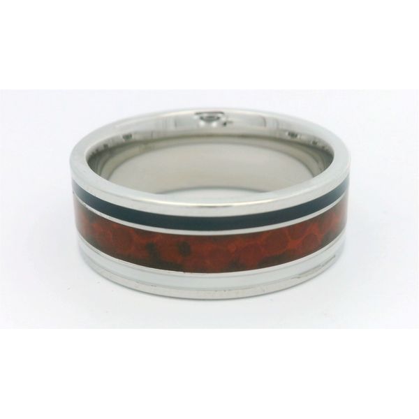 Football Leather Wedding Band Hogan's Jewelers Gaylord, MI