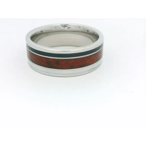 Football Leather Wedding Band Hogan's Jewelers Gaylord, MI