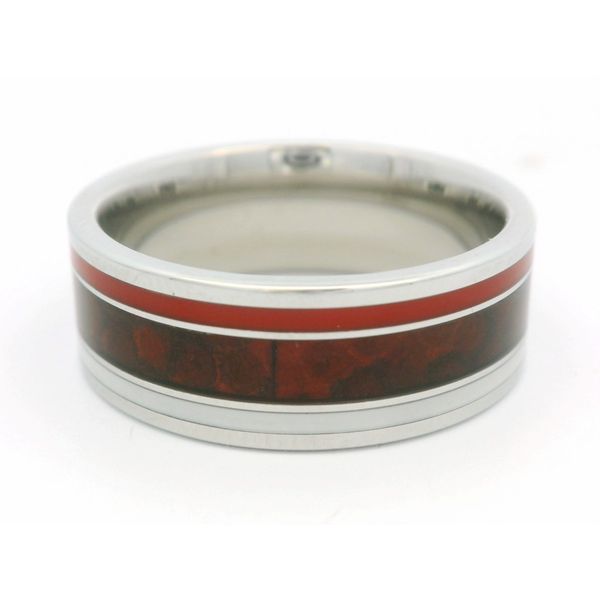 Football Leather Wedding Band Hogan's Jewelers Gaylord, MI