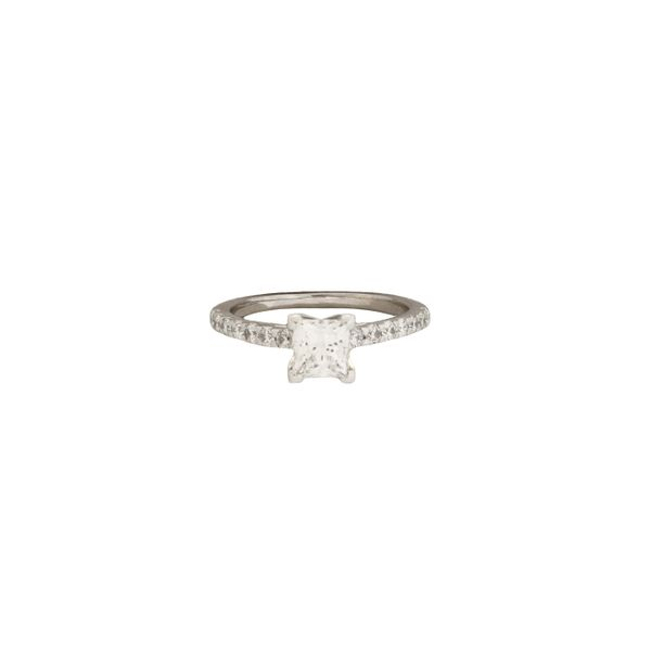 Classic princess cut diamond engagement ring. Holliday Jewelry Klamath Falls, OR
