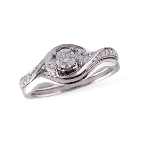 Classic Wave Diamond Wedding Set Holliday Jewelry Klamath Falls, OR