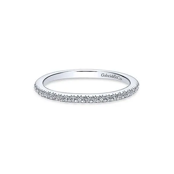 Traditional Straight Line Diamond Wedding Band by Gabriel & Co. Holliday Jewelry Klamath Falls, OR