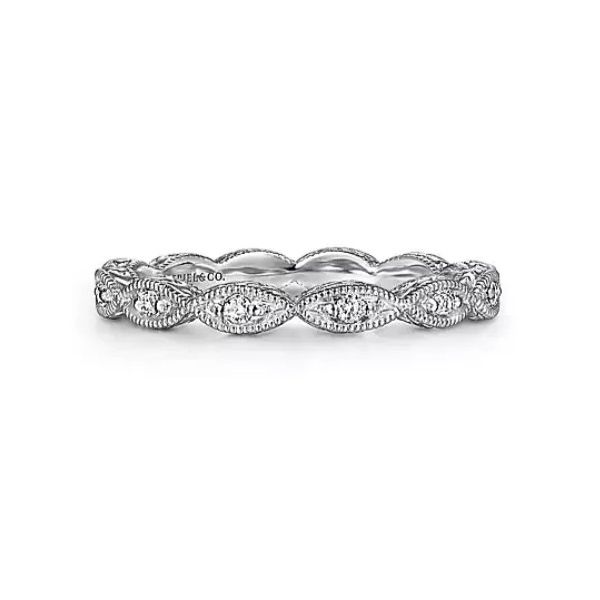 Perfectly stackable diamond ring by Gabriel & Co Holliday Jewelry Klamath Falls, OR