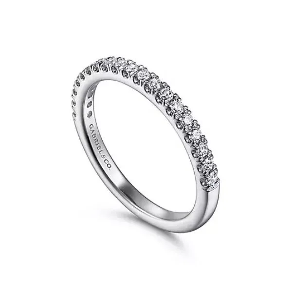 Perfect Straight Line Diamond Wedding Band by Gabriel & Co. Holliday Jewelry Klamath Falls, OR